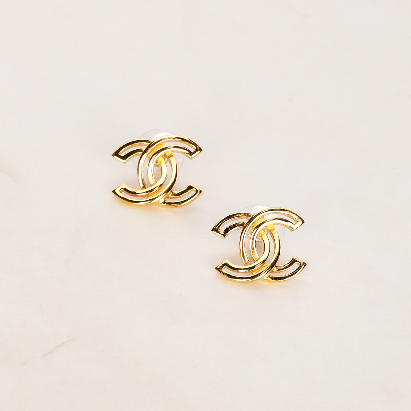 Chanel 2020 CC Stud Earrings