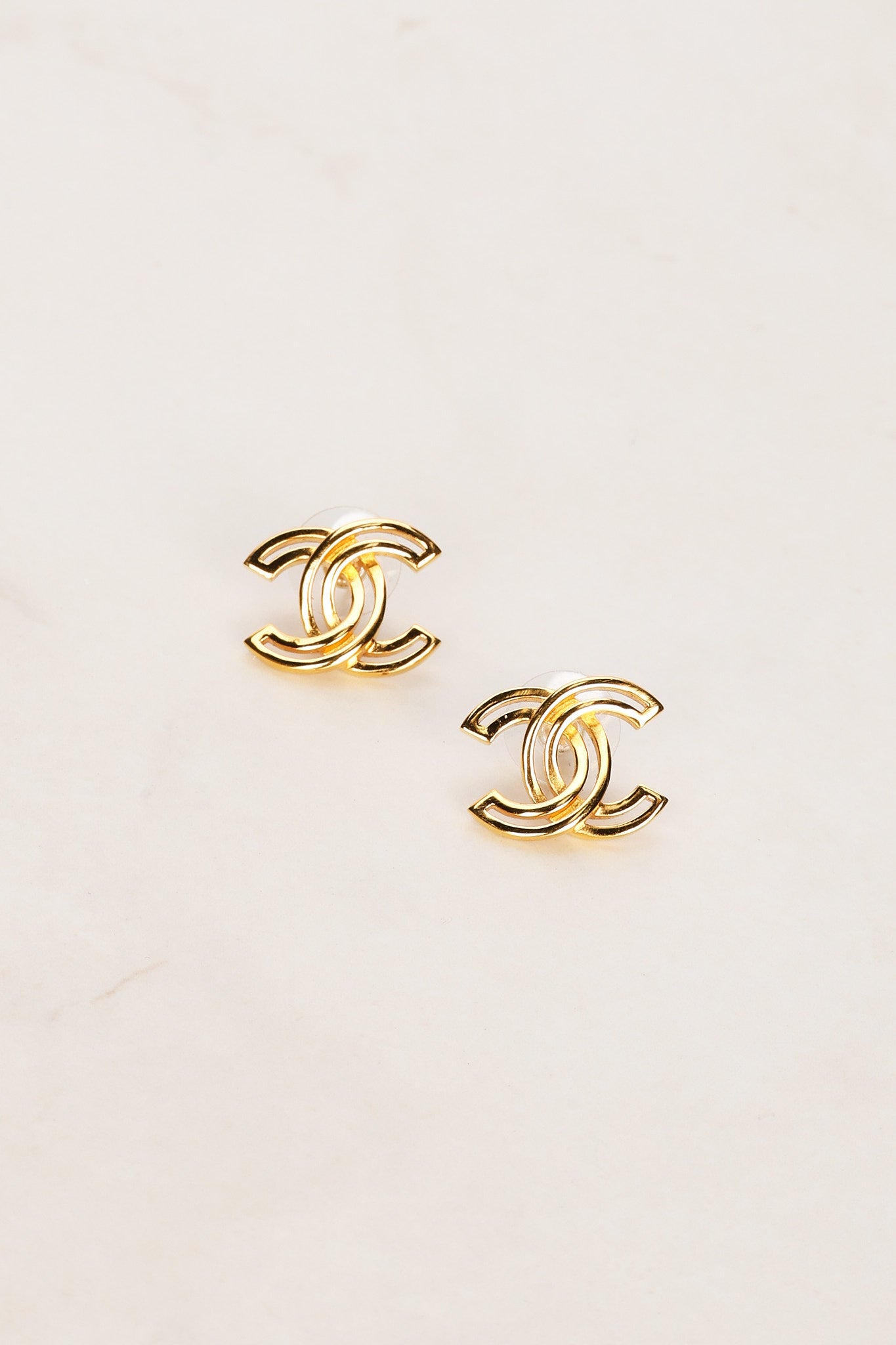 Chanel 2020 CC Stud Earrings