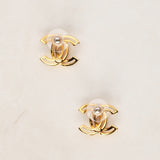 Chanel 2020 CC Stud Earrings
