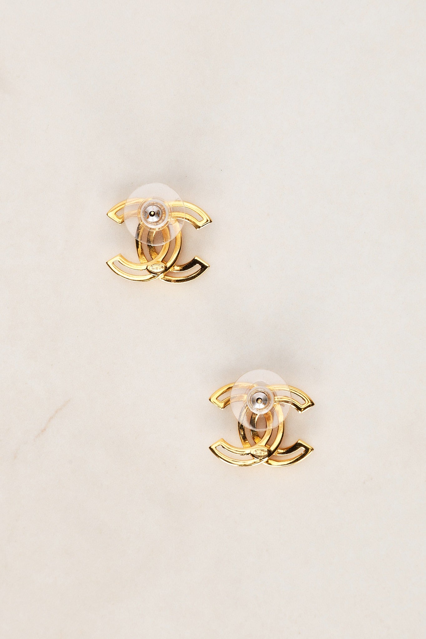 Chanel 2020 CC Stud Earrings