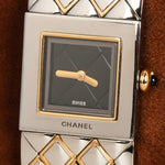 Chanel Matelasse 18K Gold and Stainless Steel Watch 19mm