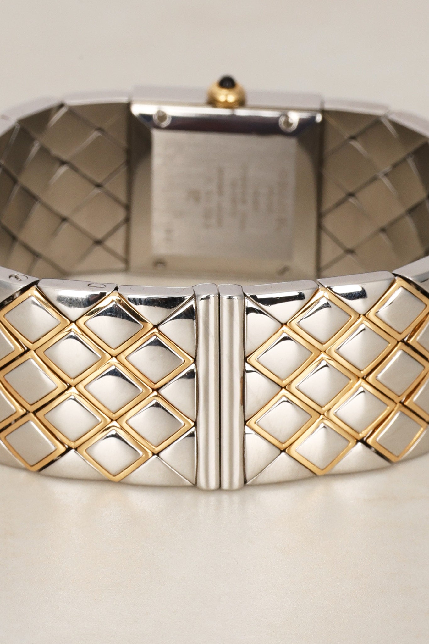 Chanel Matelasse 18K Gold and Stainless Steel Watch 19mm