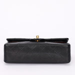 Chanel Small Classic Double Flap Black Lambskin 24K GP