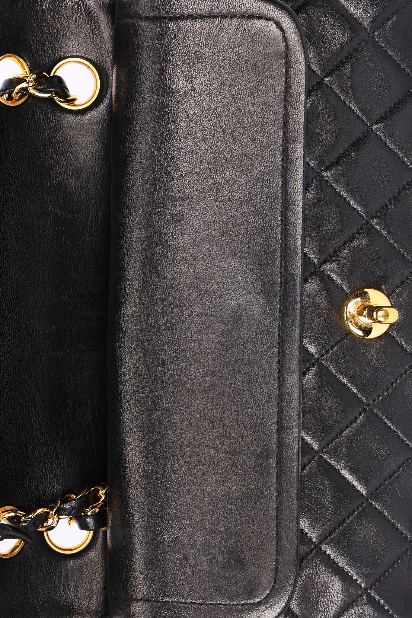 Chanel Small Classic Double Flap Black Lambskin 24K GP