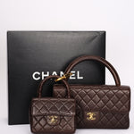 Chanel Parent & Child Kelly Brown Lambskin 24K GP