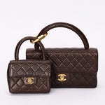 Chanel Parent & Child Kelly Brown Lambskin 24K GP