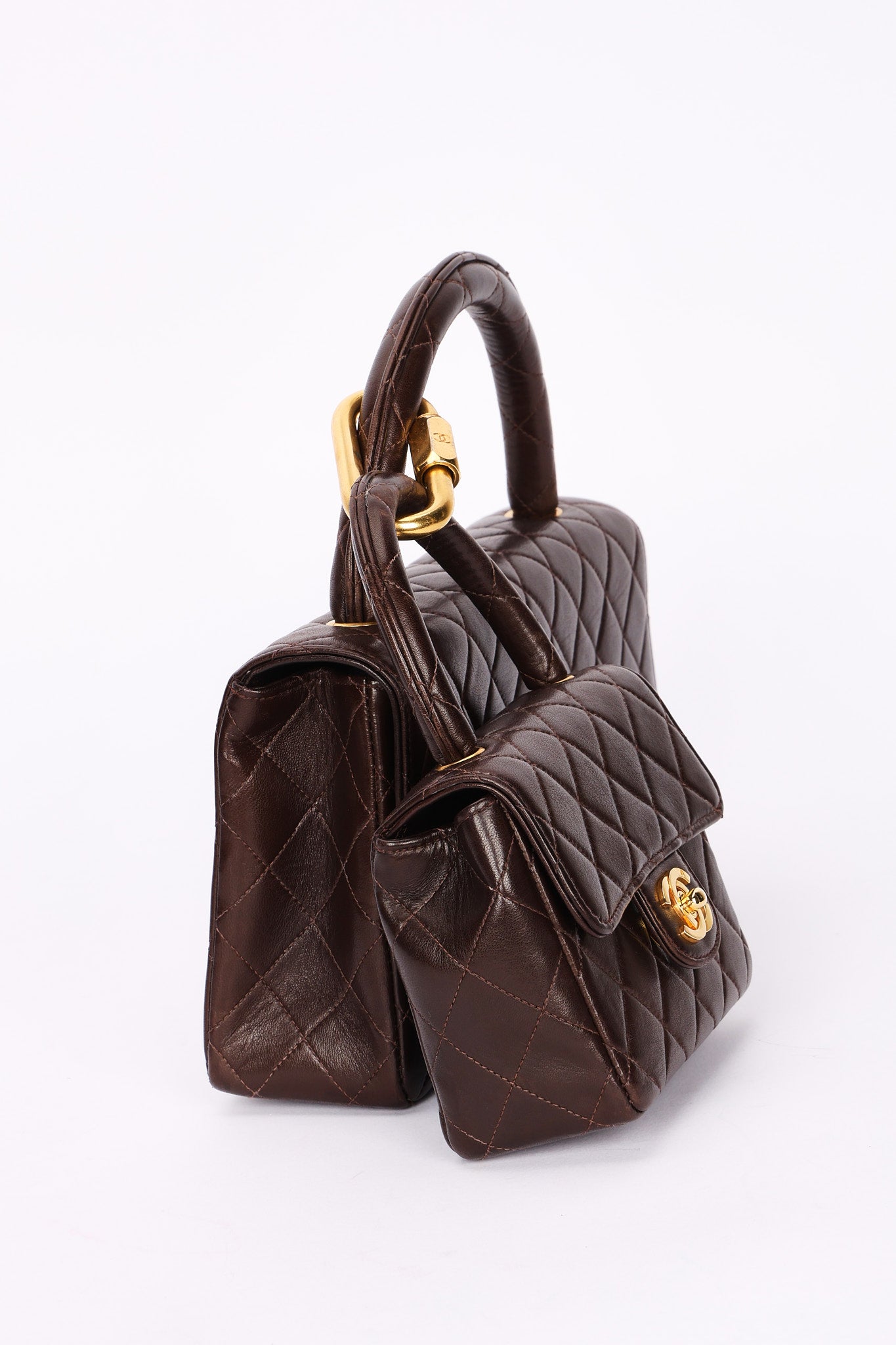 Chanel Parent & Child Kelly Brown Lambskin 24K GP