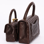 Chanel Parent & Child Kelly Brown Lambskin 24K GP