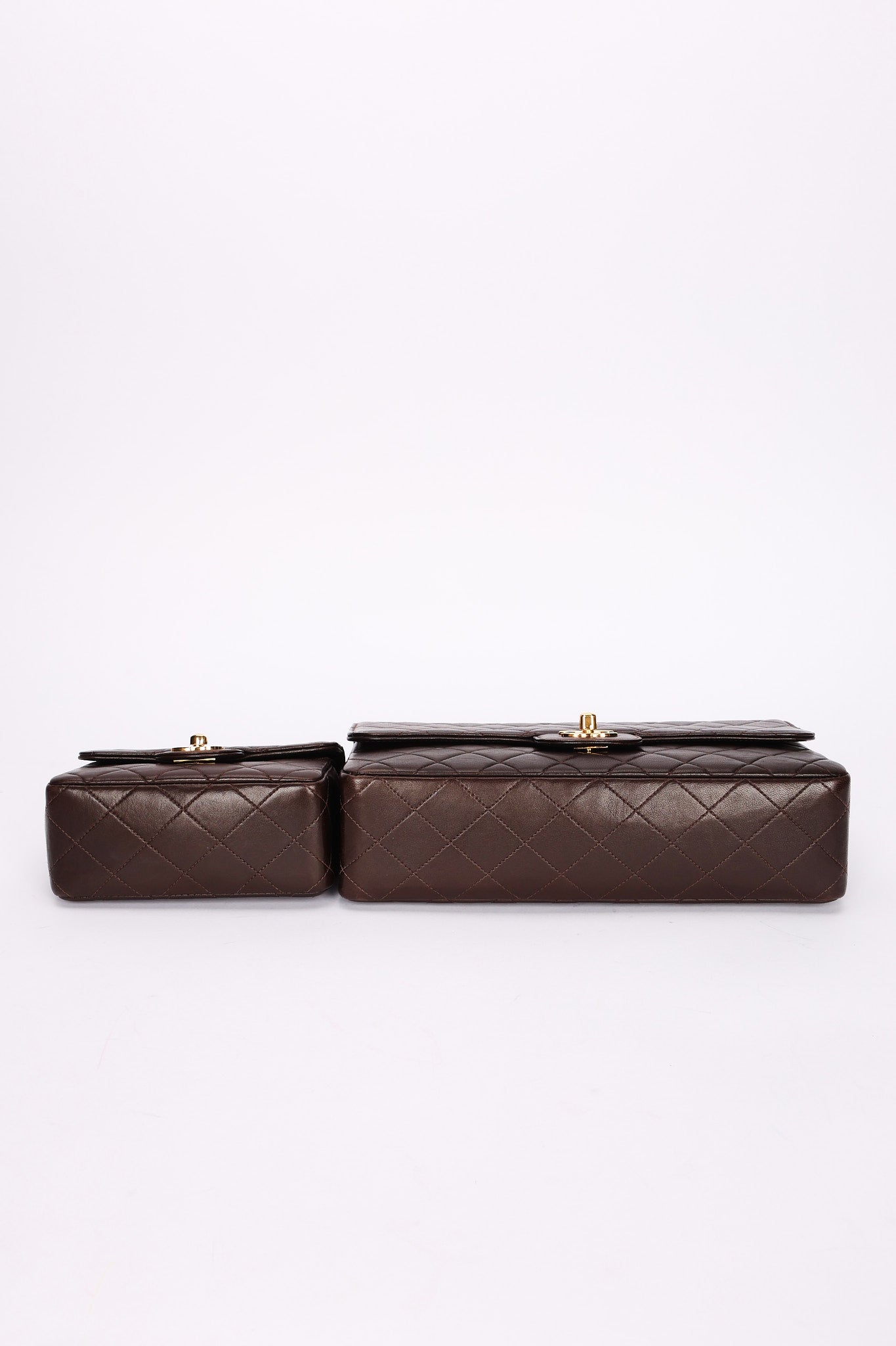 Chanel Parent & Child Kelly Brown Lambskin 24K GP