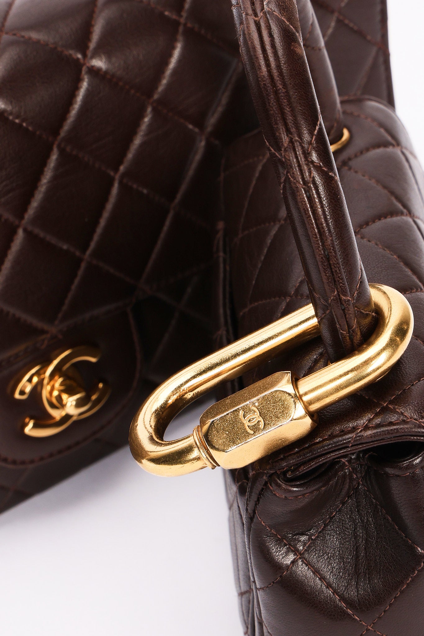 Chanel Parent & Child Kelly Brown Lambskin 24K GP