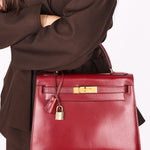 Hermès Kelly 30 Rouge H Box 1986 GHW