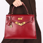 Hermès Kelly 30 Rouge H Box 1986 GHW