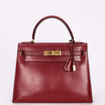 Hermès Kelly 30 Rouge H Box 1986 GHW