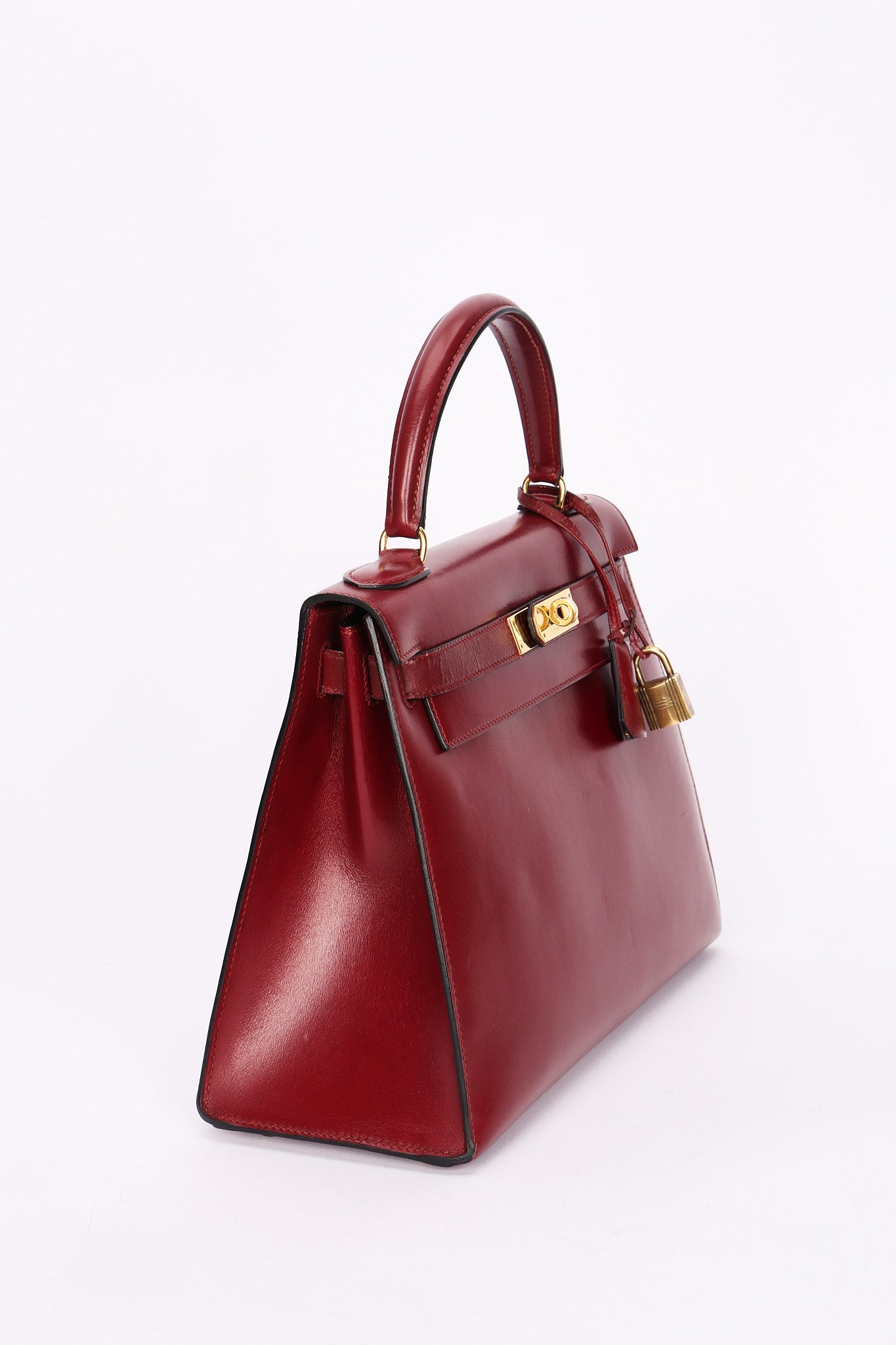 Hermès Kelly 30 Rouge H Box 1986 GHW