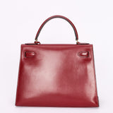Hermès Kelly 30 Rouge H Box 1986 GHW
