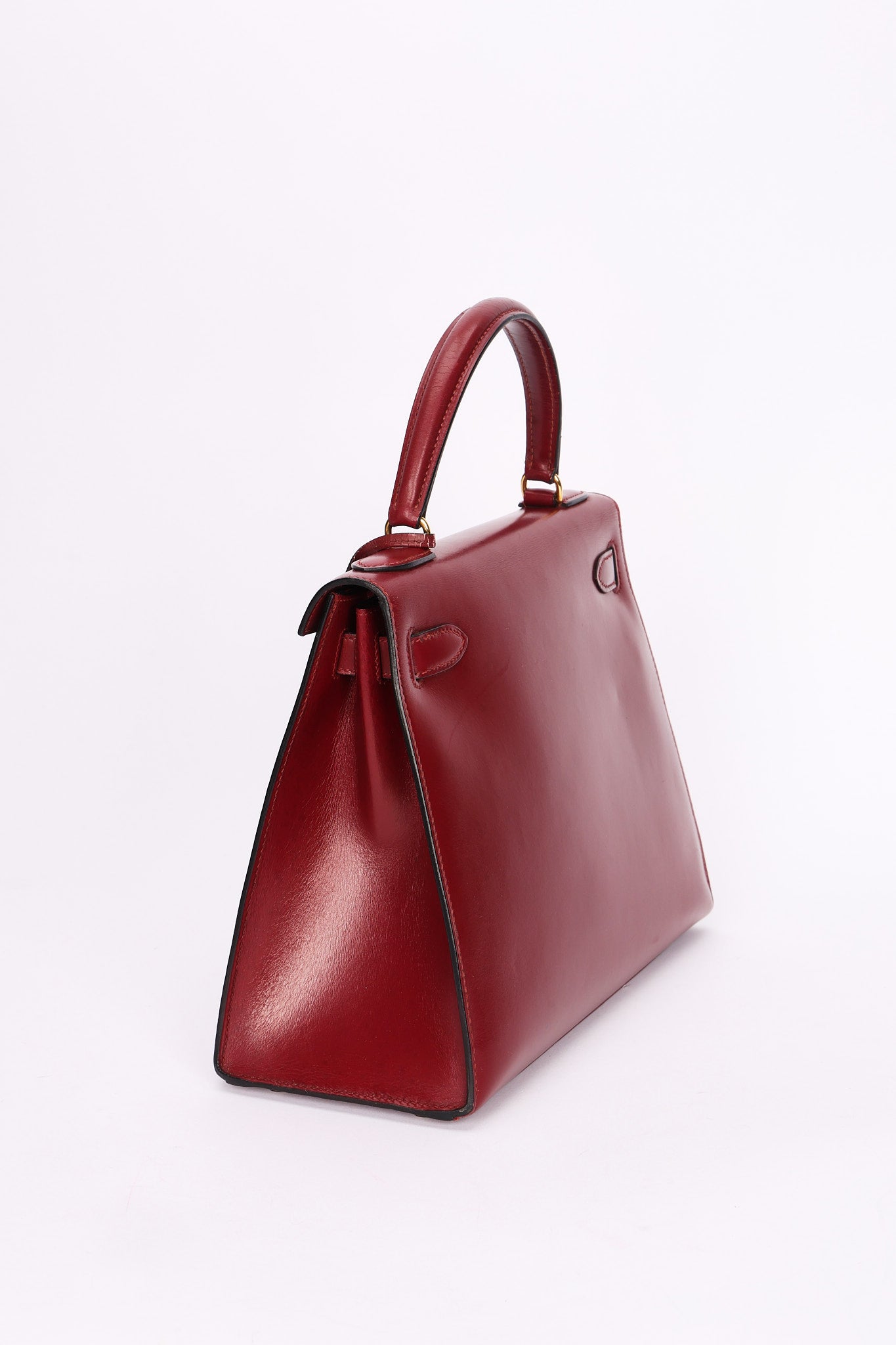 Hermès Kelly 30 Rouge H Box 1986 GHW
