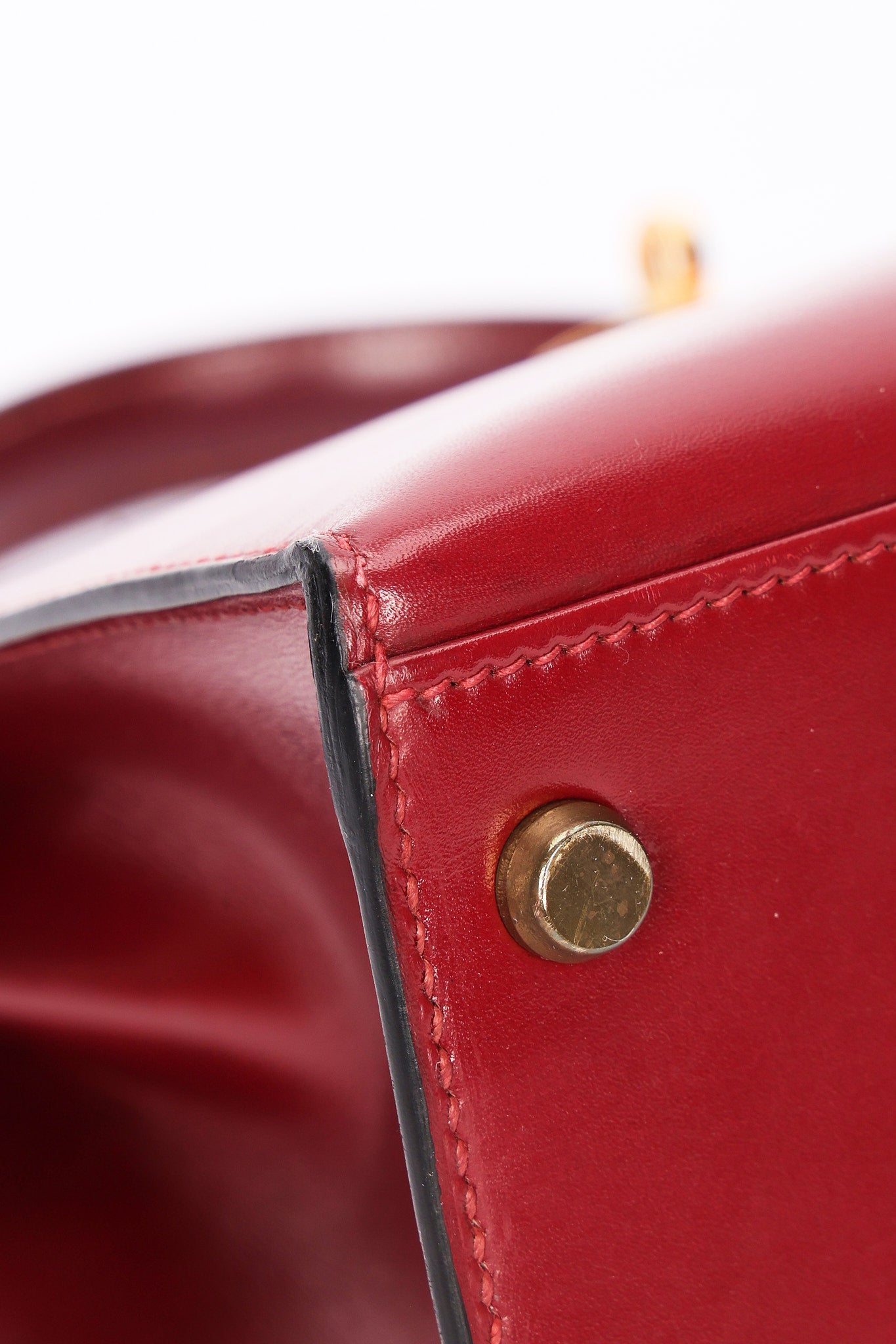 Hermès Kelly 30 Rouge H Box 1986 GHW