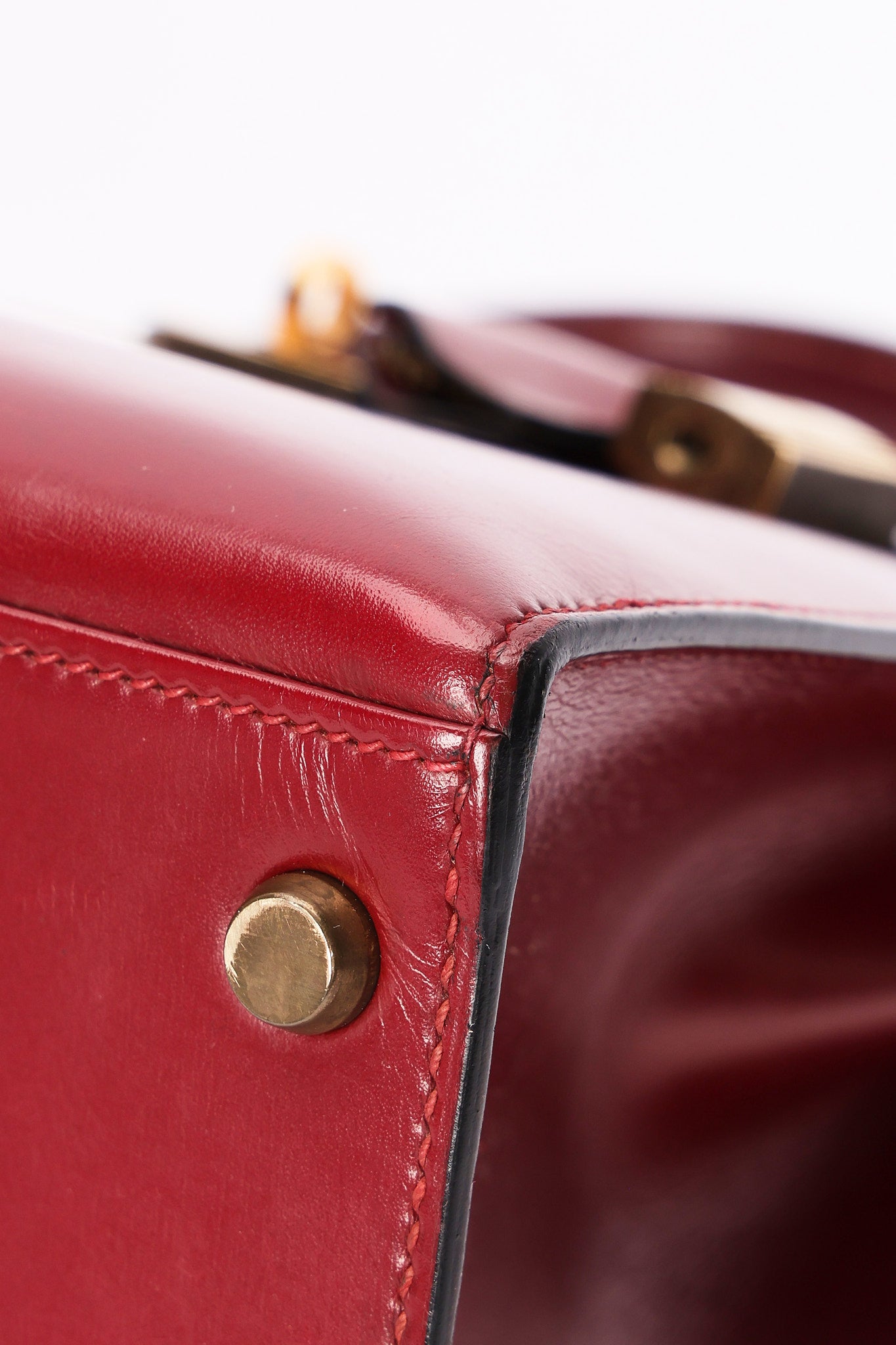 Hermès Kelly 30 Rouge H Box 1986 GHW
