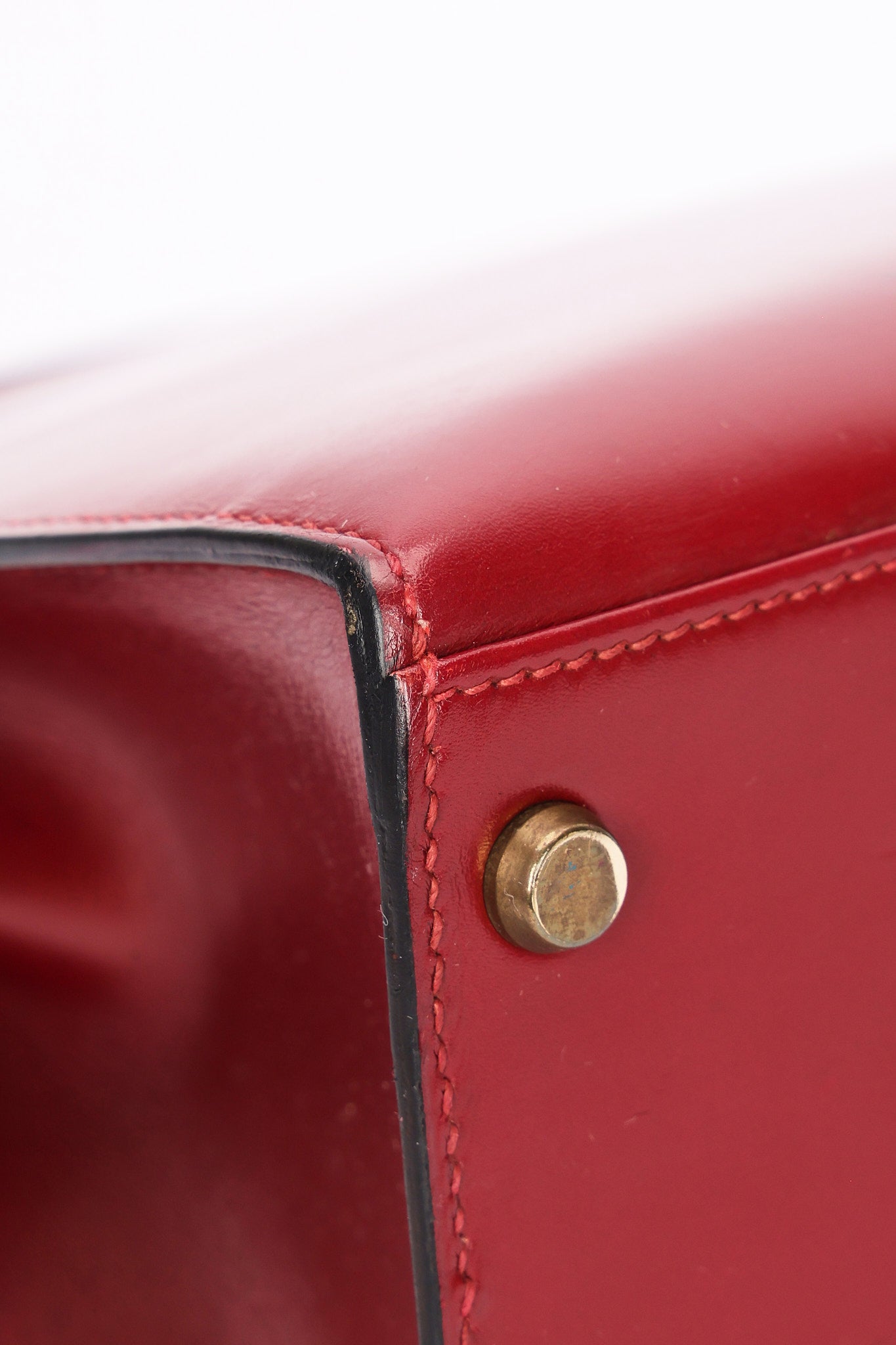 Hermès Kelly 30 Rouge H Box 1986 GHW