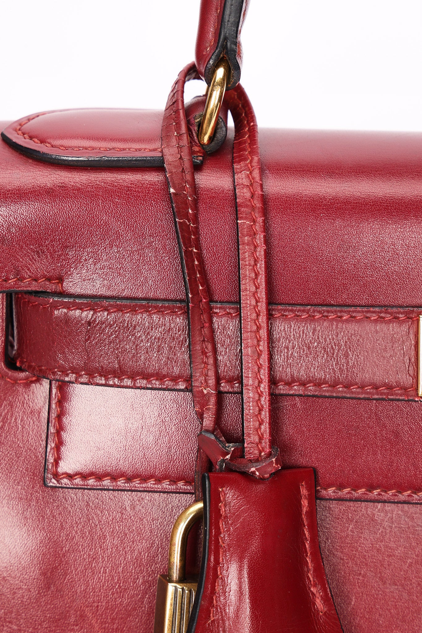 Hermès Kelly 30 Rouge H Box 1986 GHW