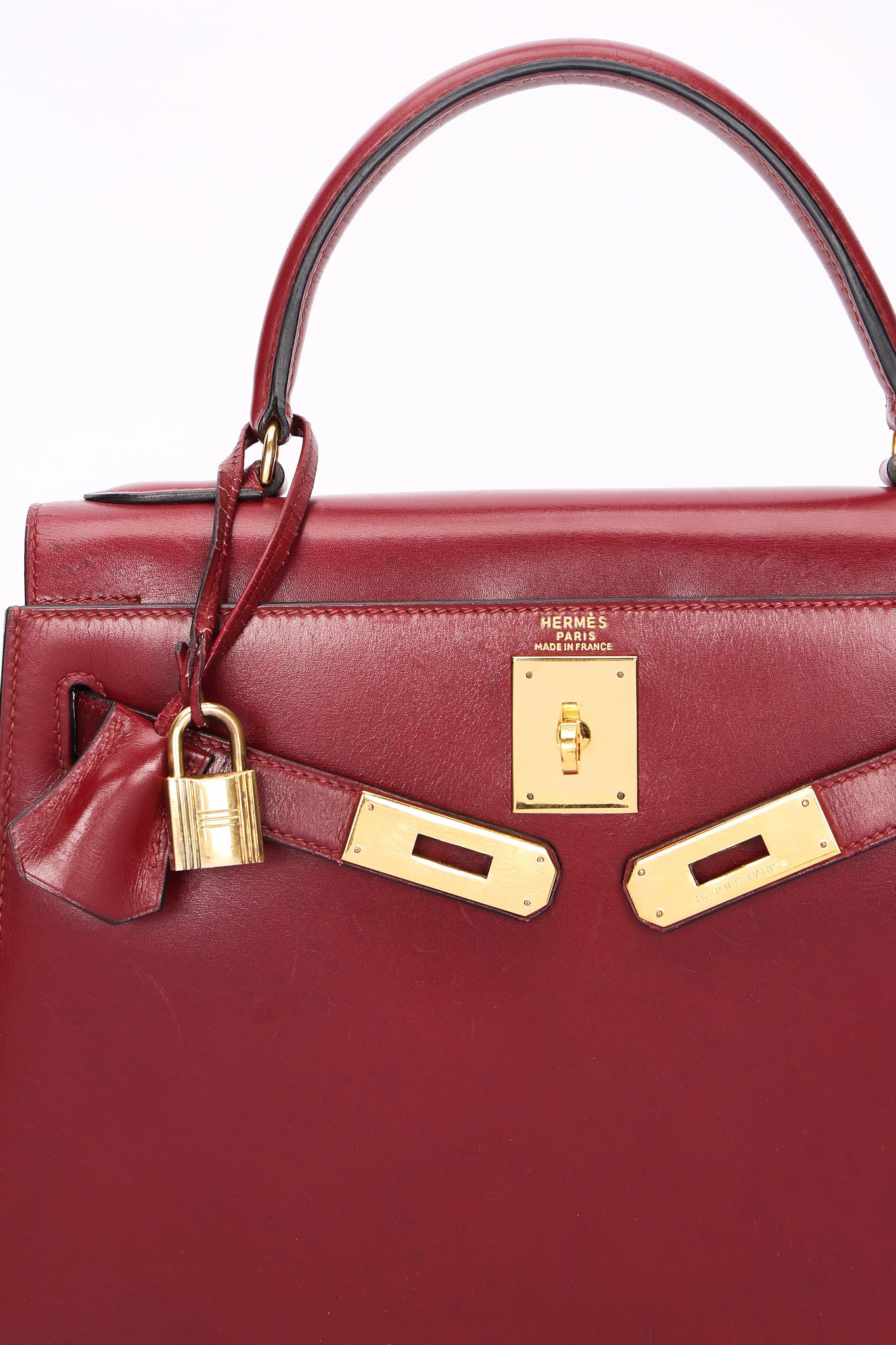 Hermès Kelly 30 Rouge H Box 1986 GHW