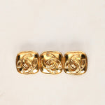 Chanel 1994 Triple CC Brooch 24K GP