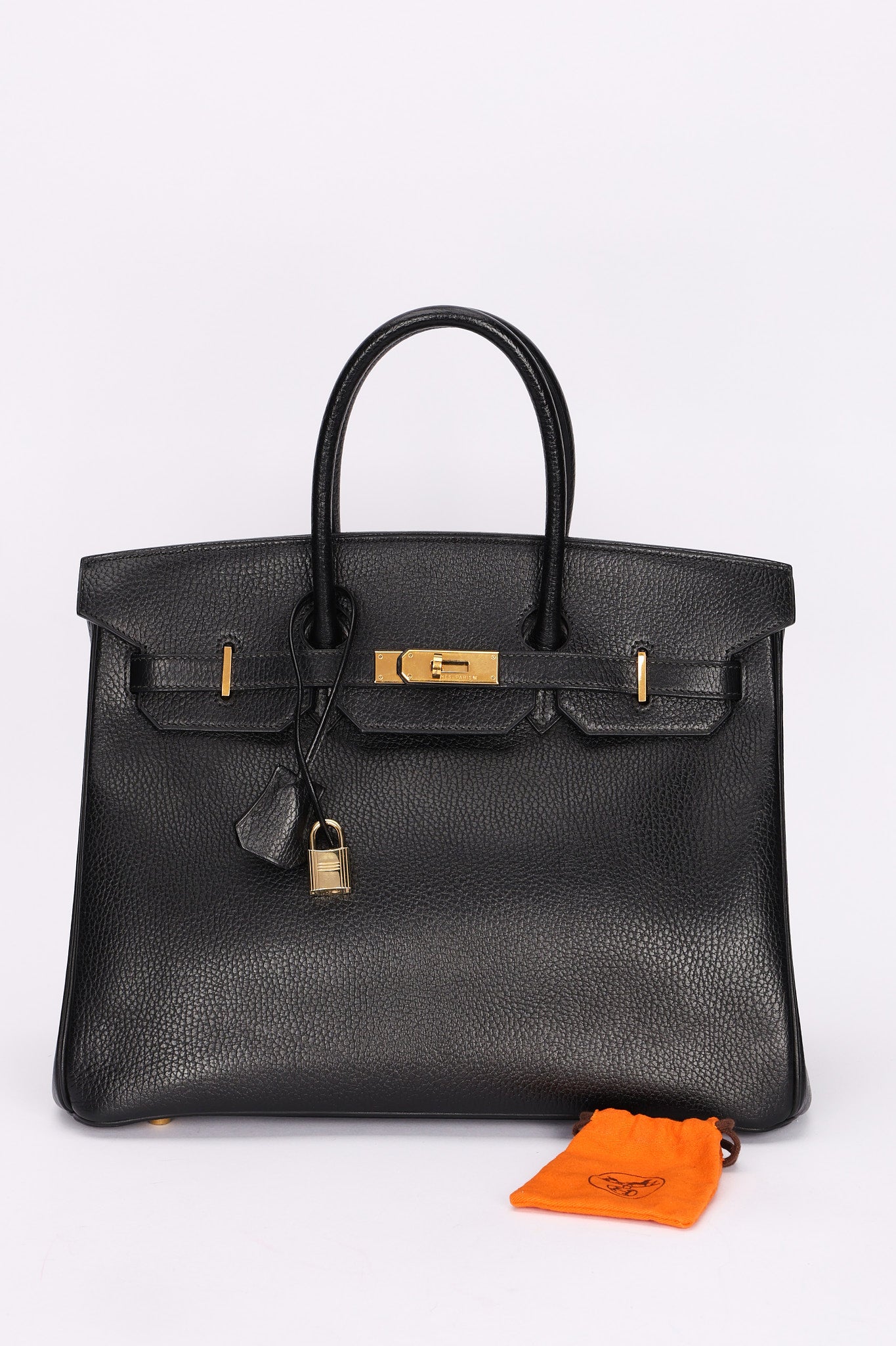 Hermès Birkin 35 Noir (leather) GHW