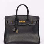 Hermès Birkin 35 Noir (leather) GHW