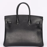 Hermès Birkin 35 Noir (leather) GHW