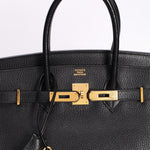 Hermès Birkin 35 Noir (leather) GHW