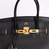 Hermès Birkin 35 Noir (leather) GHW