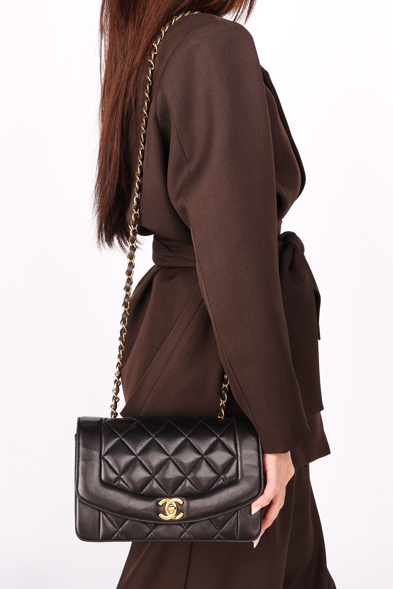 Chanel Lambskin Small Diana