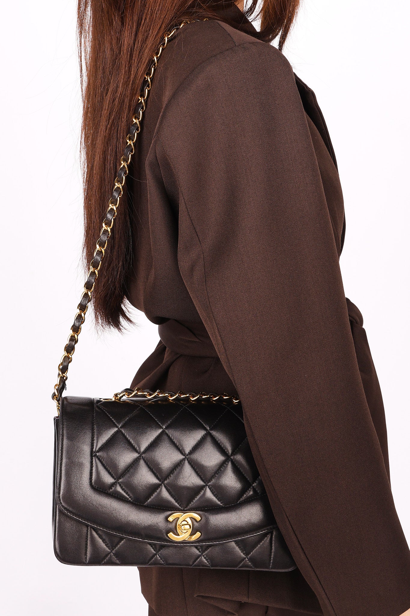 Chanel Lambskin Small Diana