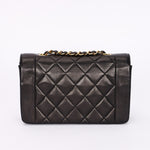 Chanel Small Diana Flap Black Lambskin 24K GP
