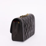 Chanel Small Diana Flap Black Lambskin 24K GP