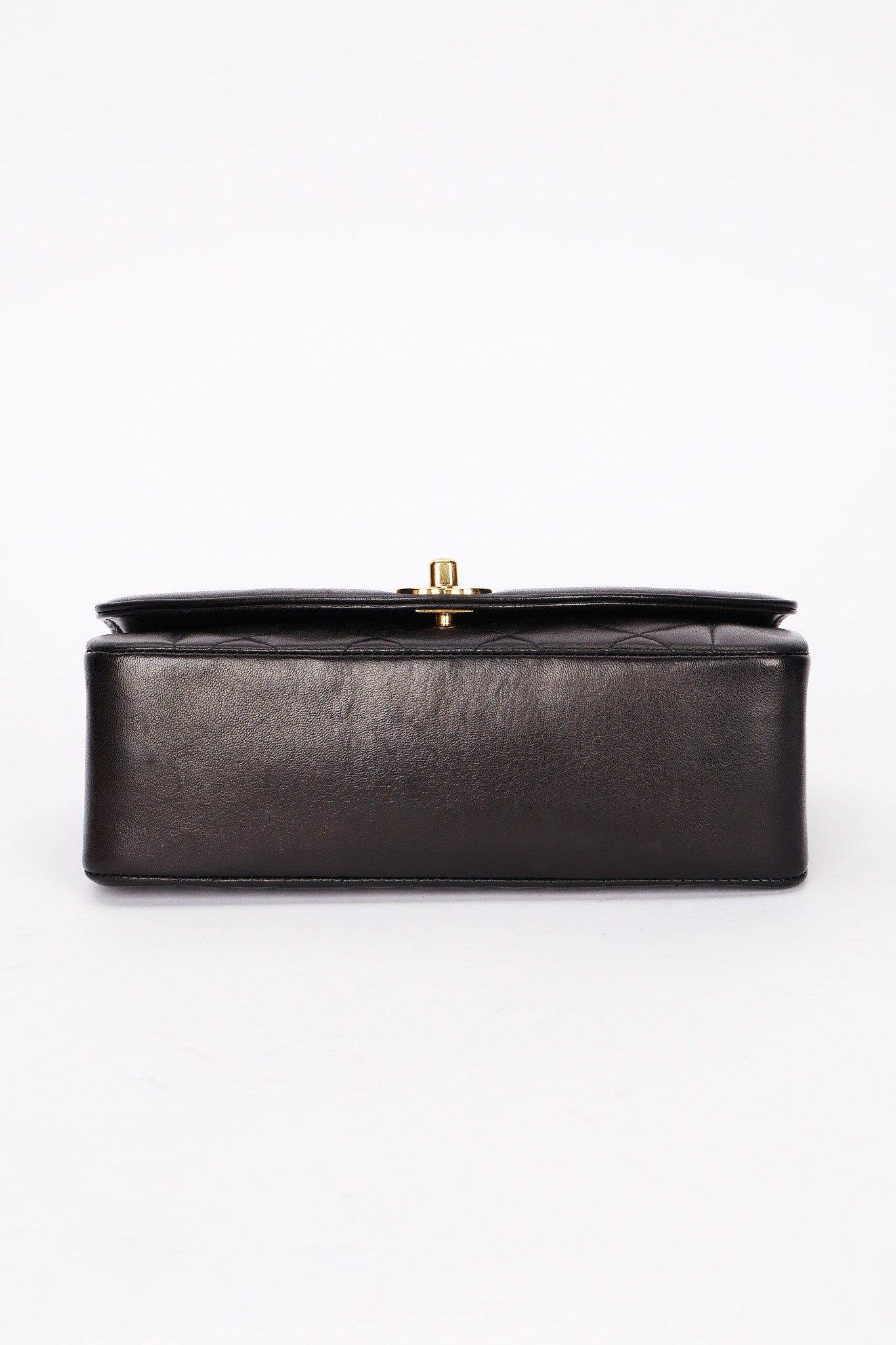 Chanel Small Diana Flap Black Lambskin 24K GP