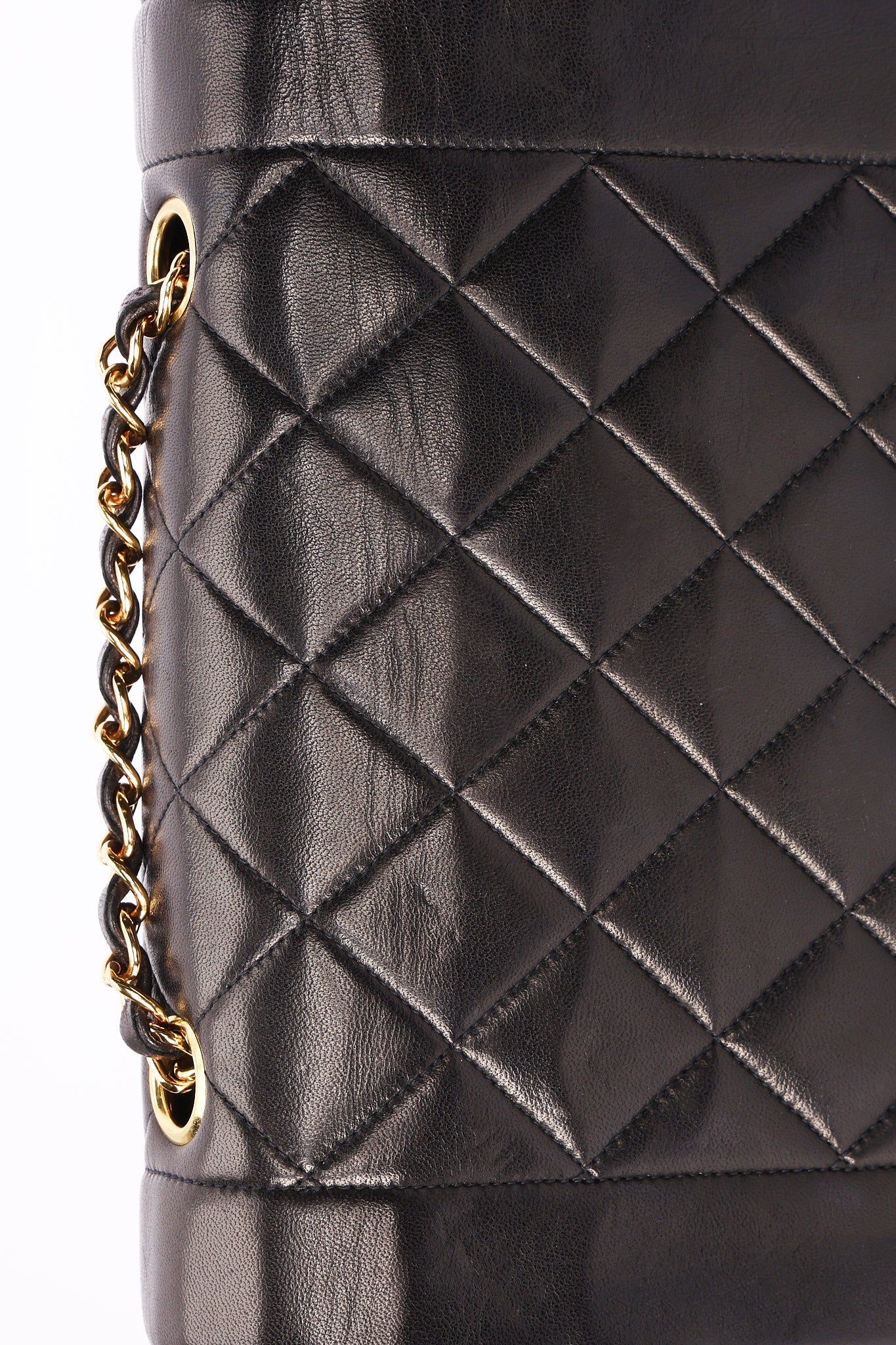 Chanel Small Diana Flap Black Lambskin 24K GP