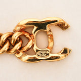 Chanel 1995 CC Turnlock Chain Bracelet 24K GP