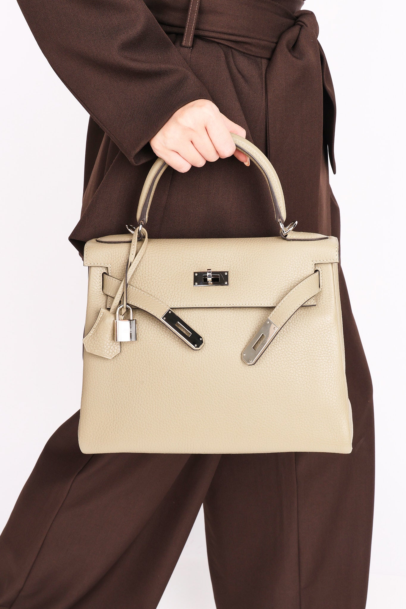 Hermès Kelly Paladium Grey 28