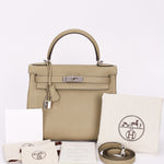 Hermès Kelly 28 (color + leather) PHW