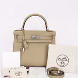 Hermès Kelly 28 (color + leather) PHW