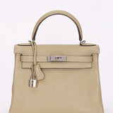 Hermès Kelly 28 (color + leather) PHW