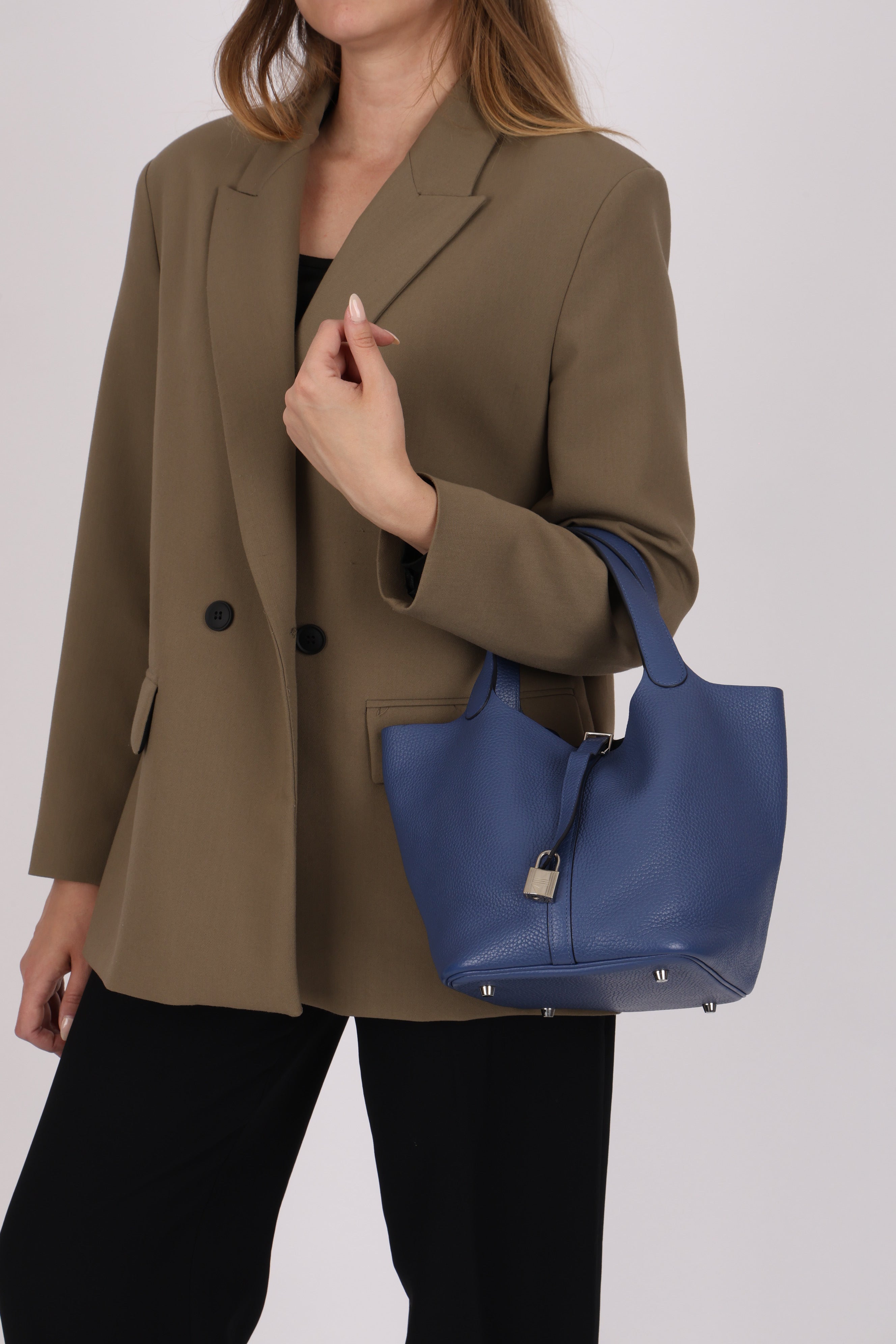 Hermès Picotin 22 Bleu Togo PHW