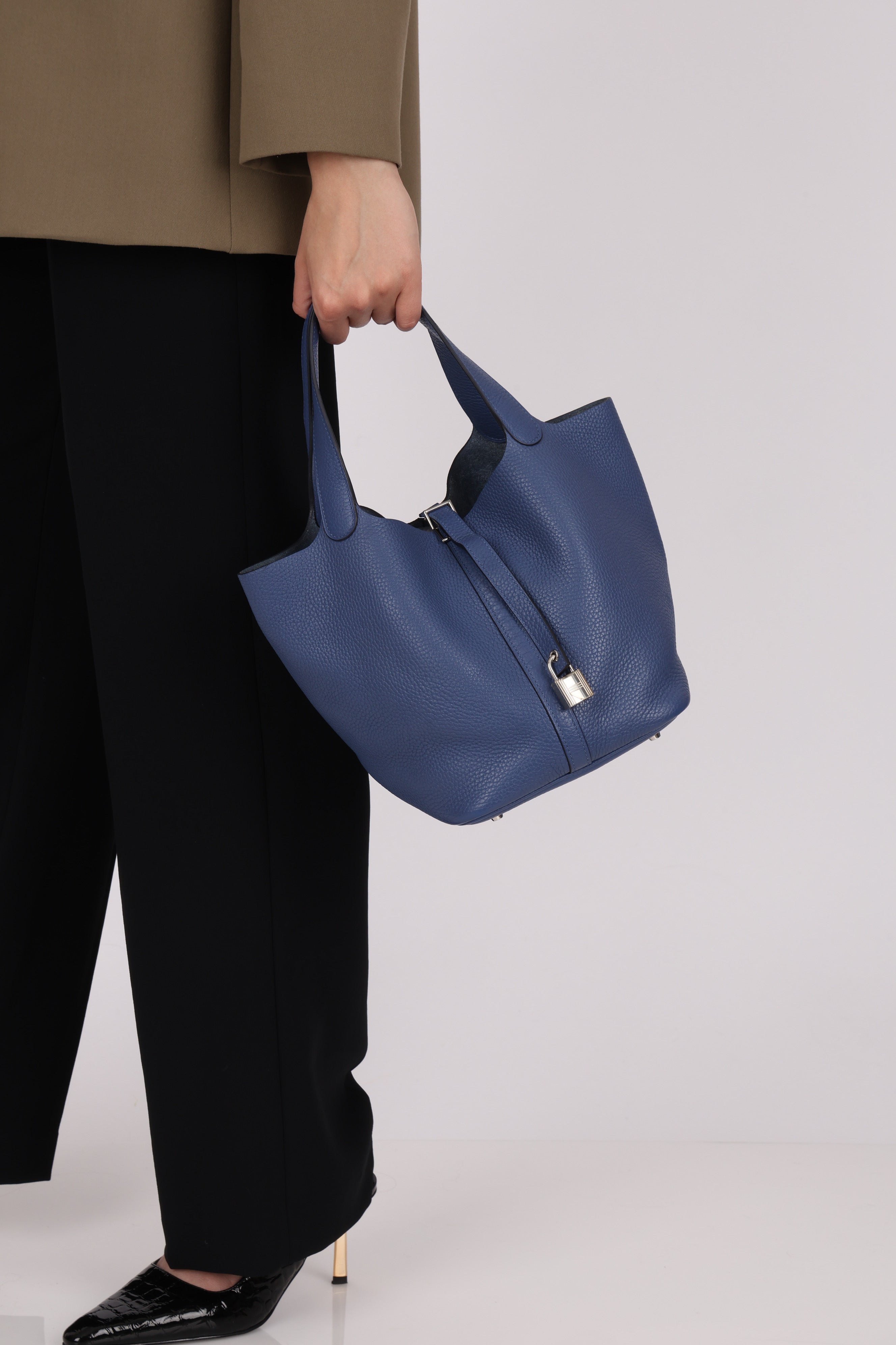 Hermès Picotin 22 Bleu Togo PHW