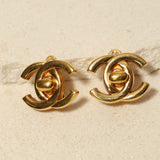 Chanel 1996 CC Turnlock Clip-On Earrings