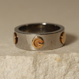 Gucci 18K Gold & Silver Combi Ring