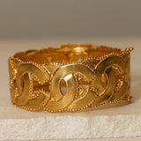 Chanel 1996 Chunky Milgrain CC Bangle