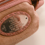 Fendi Metallic Rose Gold Selleria Mini Mamma