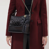 Chanel 2018 Black Ombre Dipped Medium Gabrielle Hobo