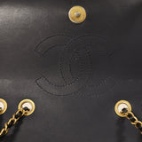 Chanel 2019 Navy Caviar Filigree Small Flap Bag